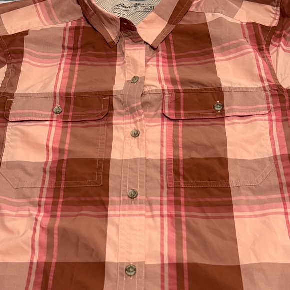 pinkish long sleeve polo shirt woman size TL classic fit button down - Picture 10 of 10